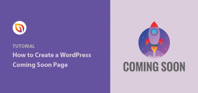 how to make coming soon page on wordpress