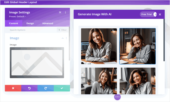 Generate an image with Divi AI