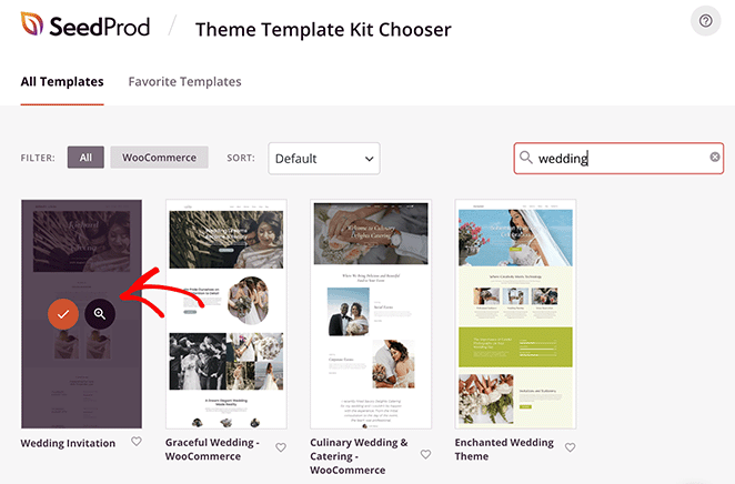 how to make a Wedding website with SeedProd template kits