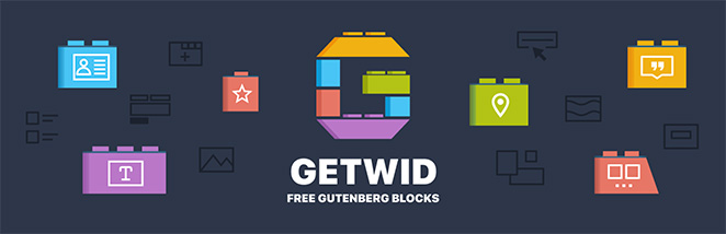 Getwid block based page builder