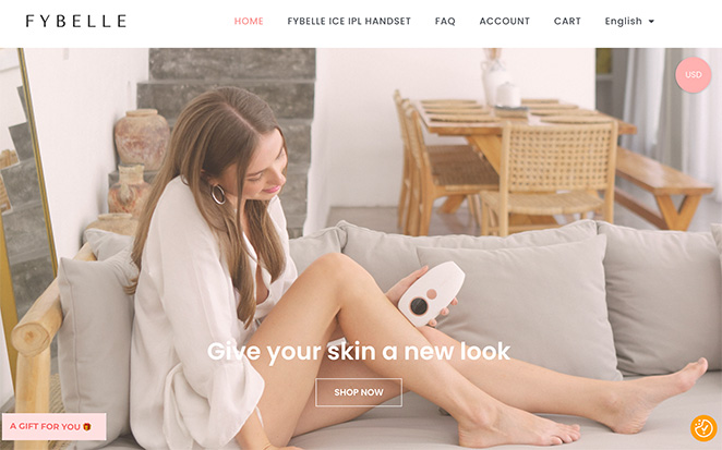 Fybelle one product store example