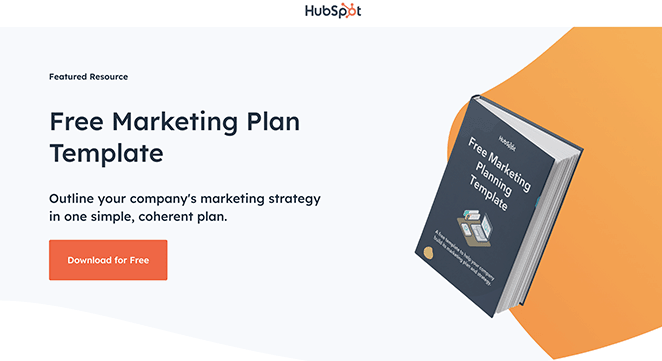 HubSpot Squeeze page example