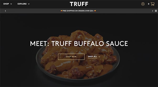 Truff one product store example