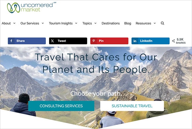 Uncornered Market travel blog example