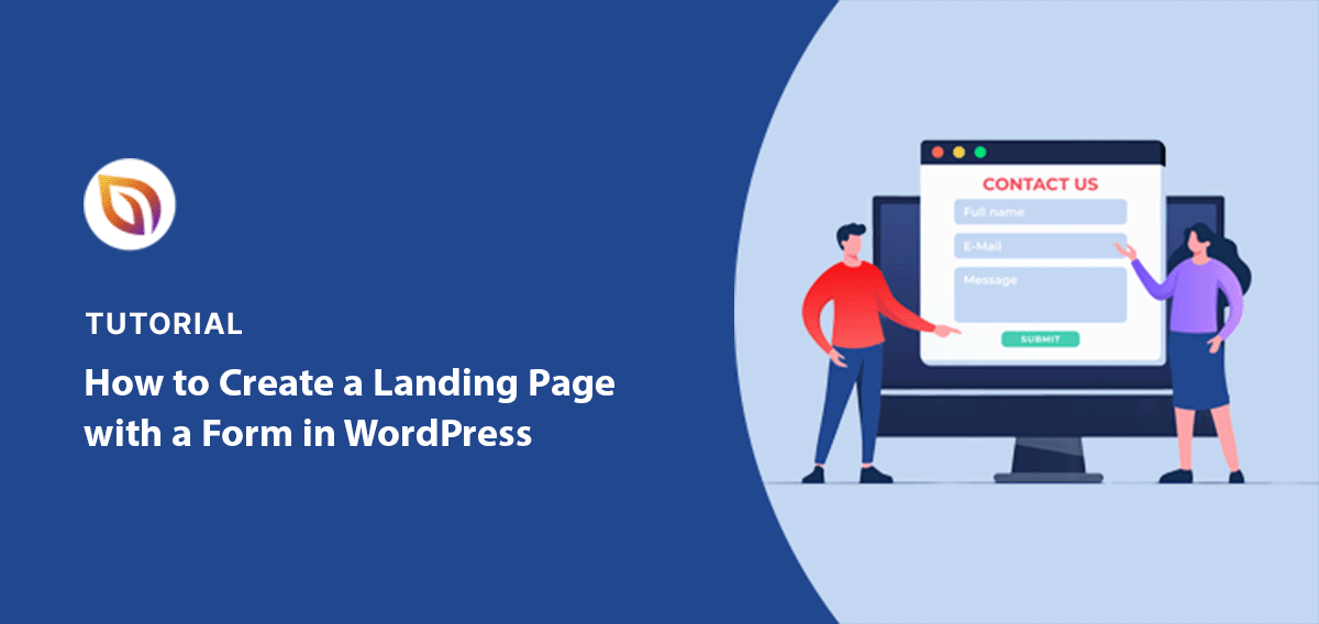 How to Create a Landing Page with Form in WordPress