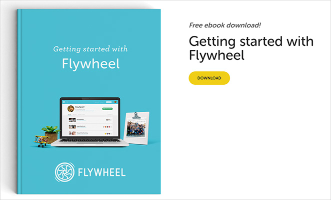 Flywheel ebook landing page example