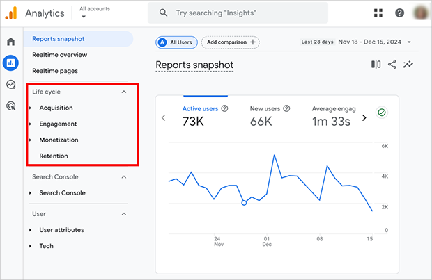 Google Analytics reports